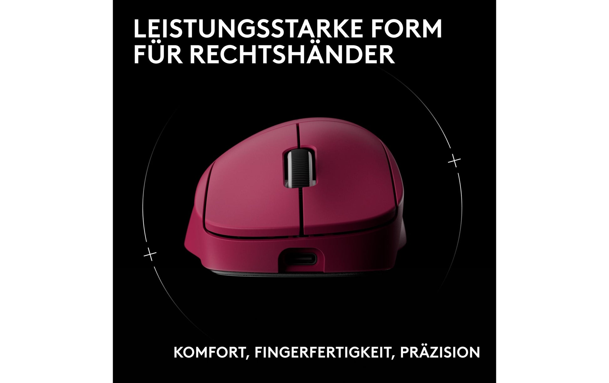 Logitech G PRO X SUPERLIGHT 2 DEX – Gaming-Maus – Kabellos (2,4 GHz), 44000 DPI, Rechts, Pink