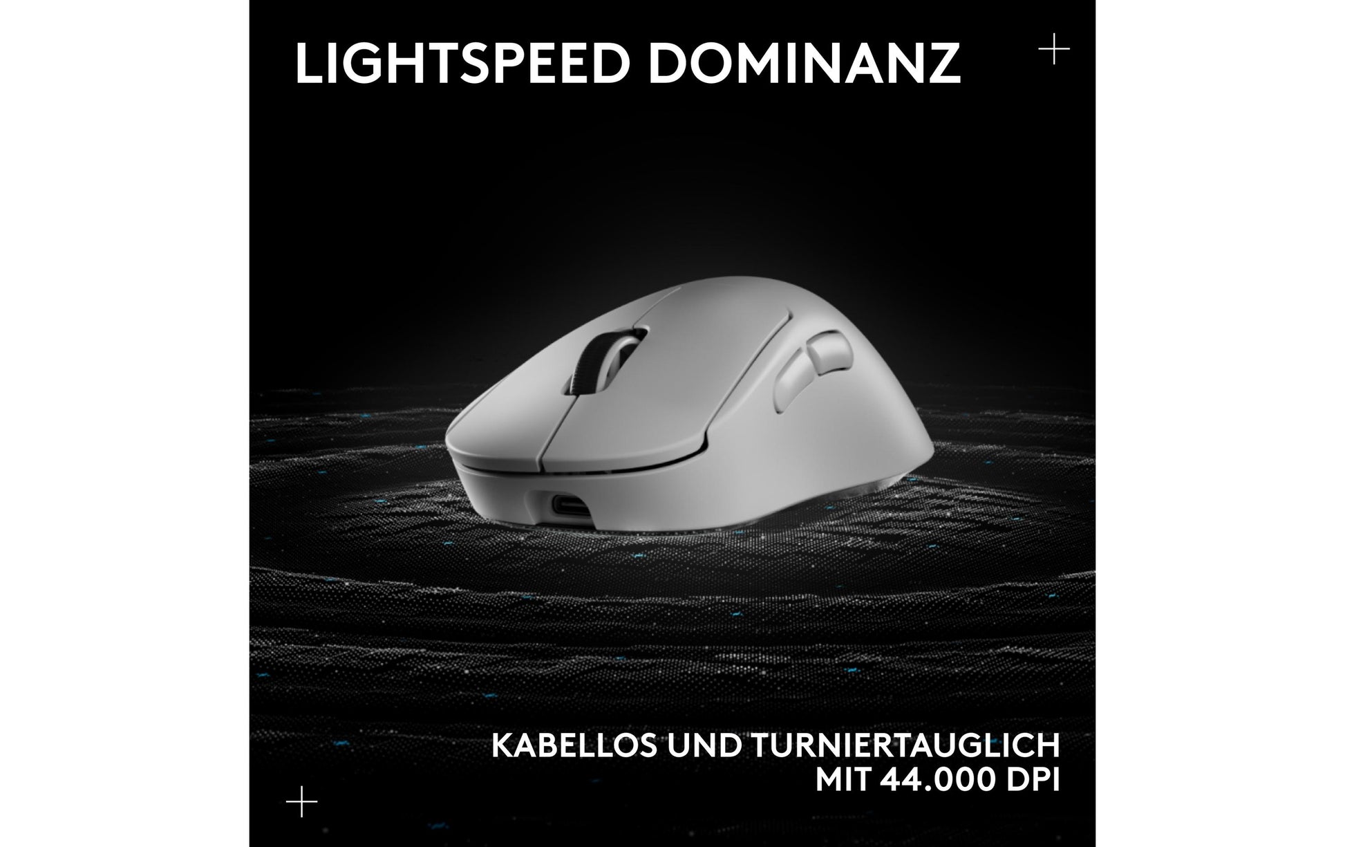 Logitech G PRO X SUPERLIGHT 2 DEX – Gaming-Maus – Kabellos (2,4 GHz), 44000 DPI, Rechts, Weiss