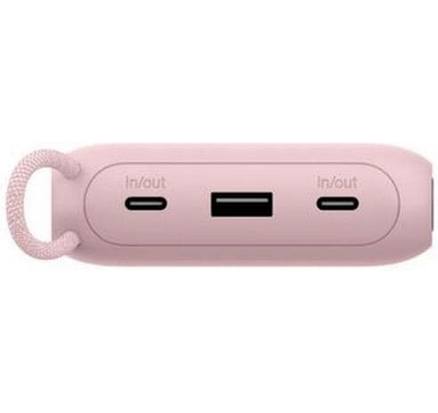 Belkin Powerbank 20000 mAh, PD 20 W, mit Display, Pink