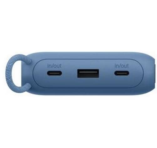 Belkin Powerbank 20000 mAh, PD 20 W, mit Display, Blau