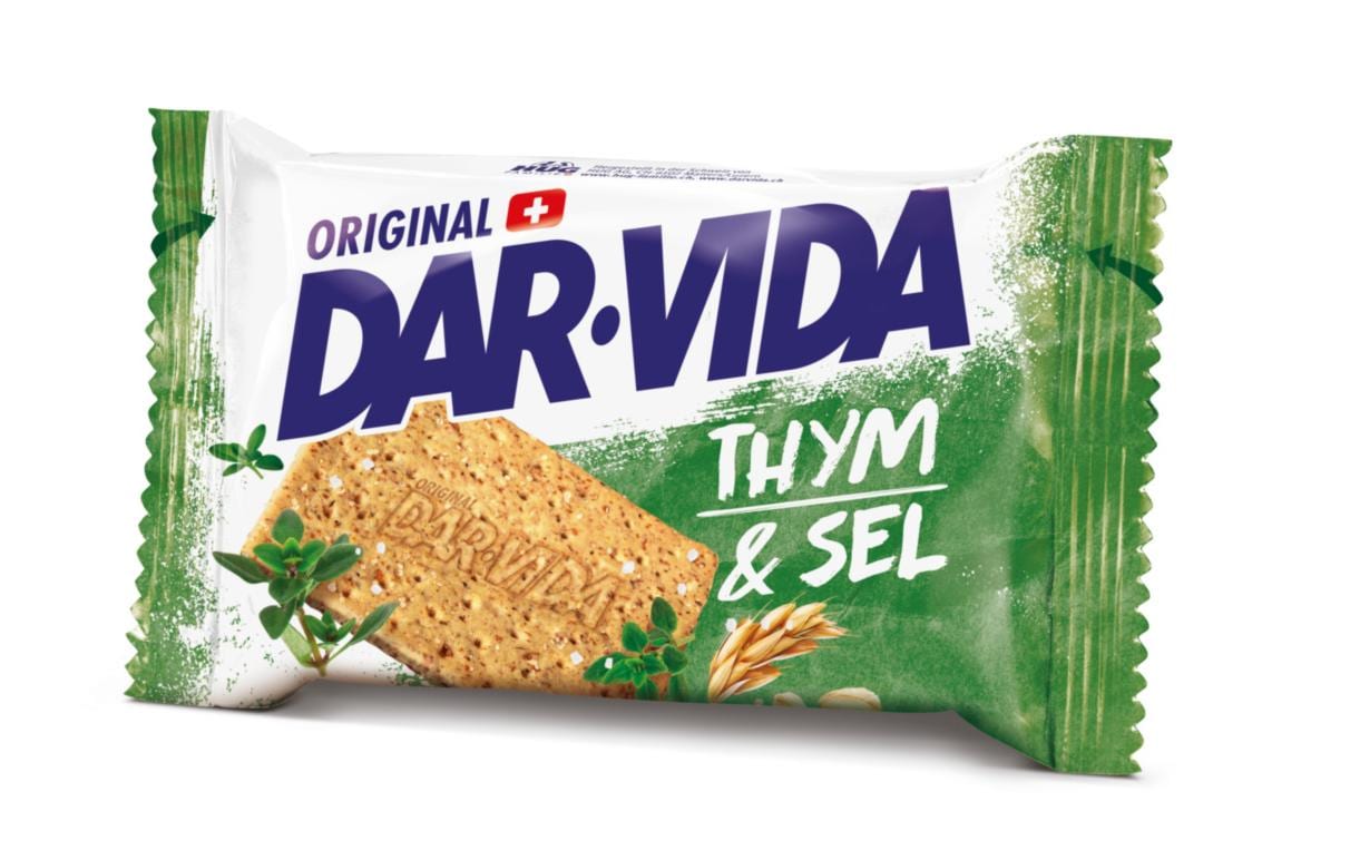 DAR-VIDA Crackers – Thymian & Salz, 4 × 46 g (184 g)