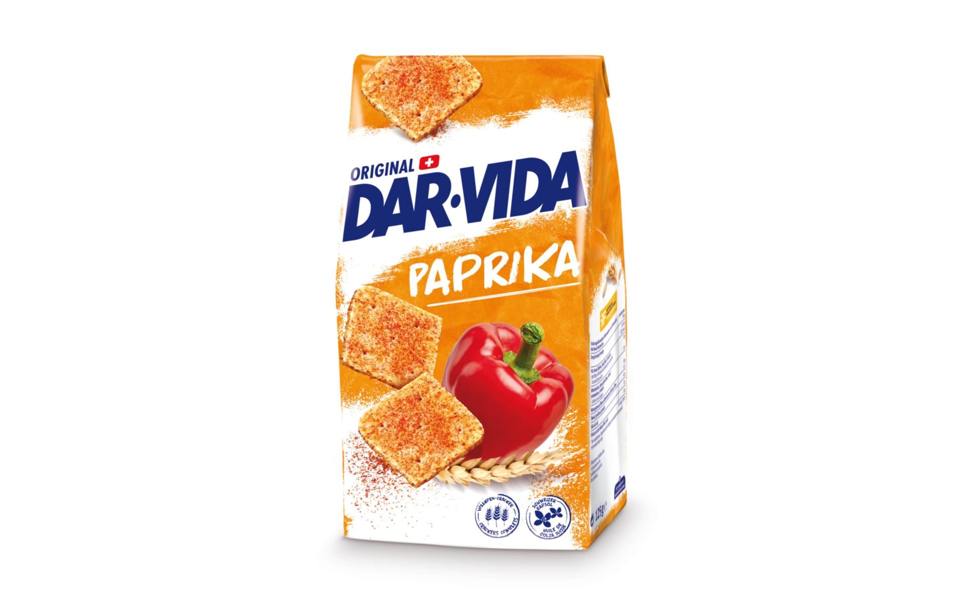 DAR-VIDA Cracker – Paprika – 125 g
