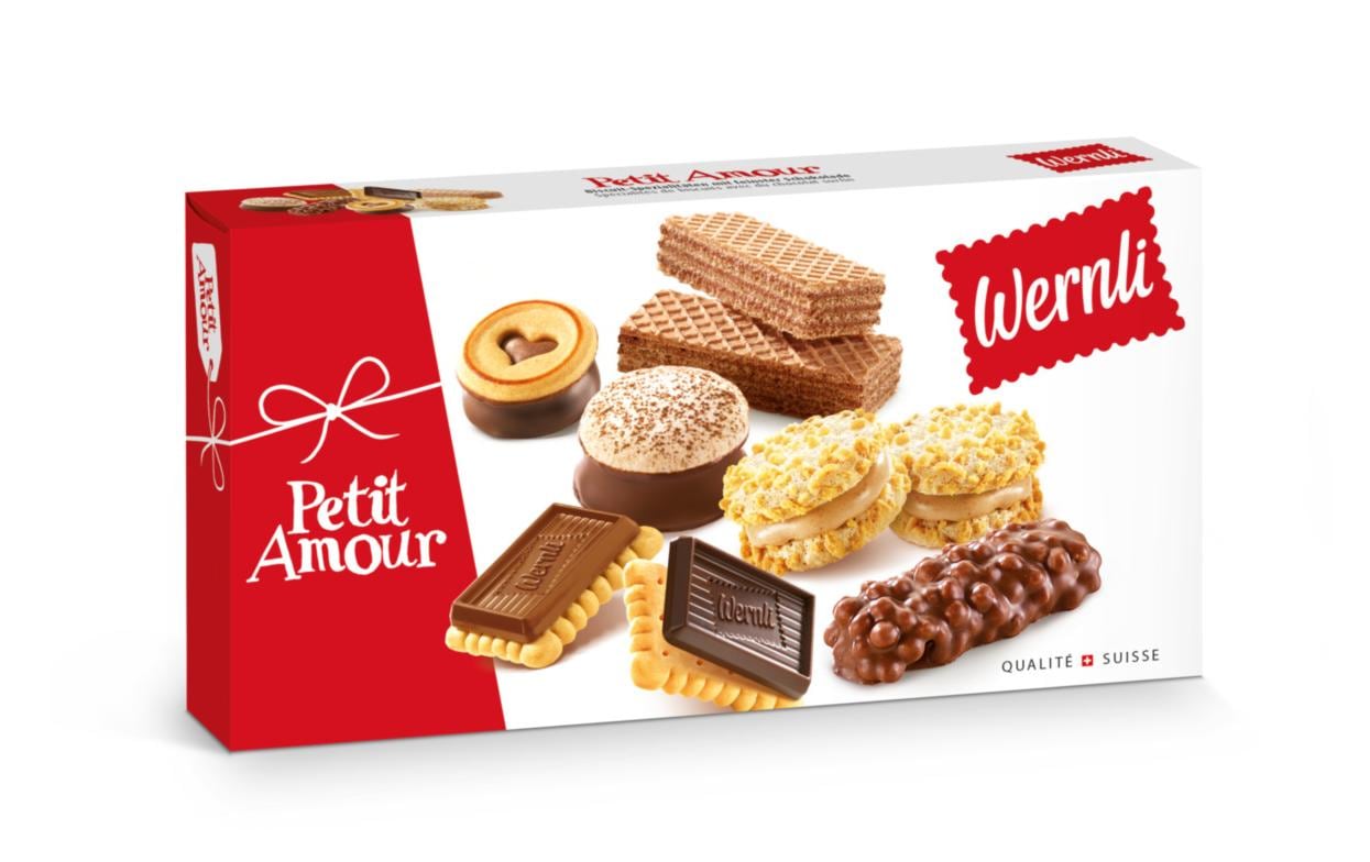 Wernli Petit Amour Guetzli – dunkle & Milchschokolade – 150 g