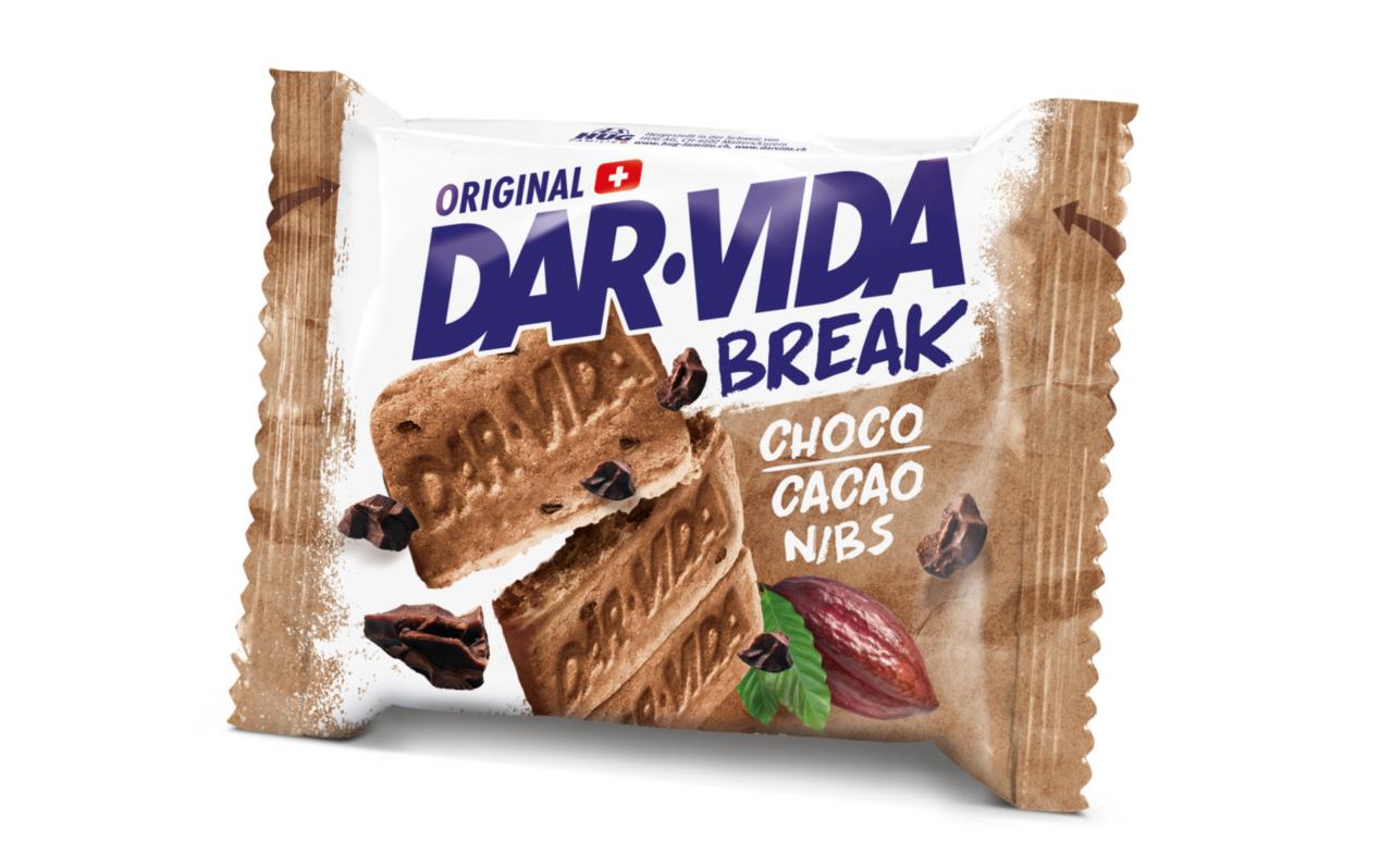 DAR-VIDA BReAk Choco Guetzli – Schokolade & Kakaonibs – 132 g