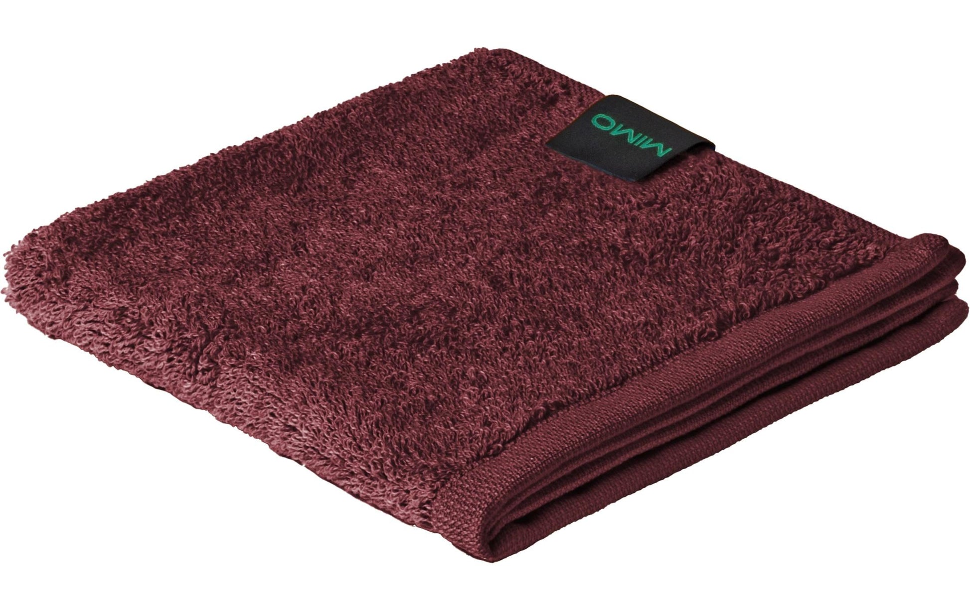 Mimo Waschlappen – 30 × 30 cm, Bordeaux, Baumwolle, GOTS, OEKO-TEX