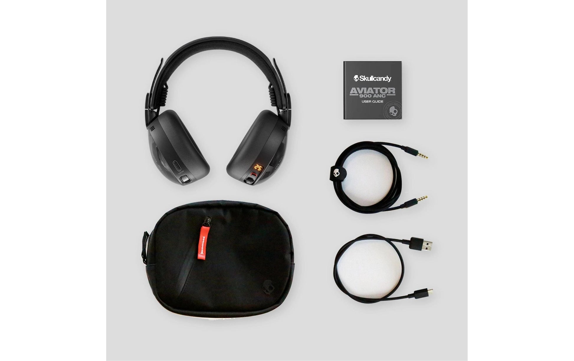 Skullcandy Aviator 900 – Over-Ear Headset – Bluetooth 5.3, ANC, USB-C – Schwarz, bis 60 h
