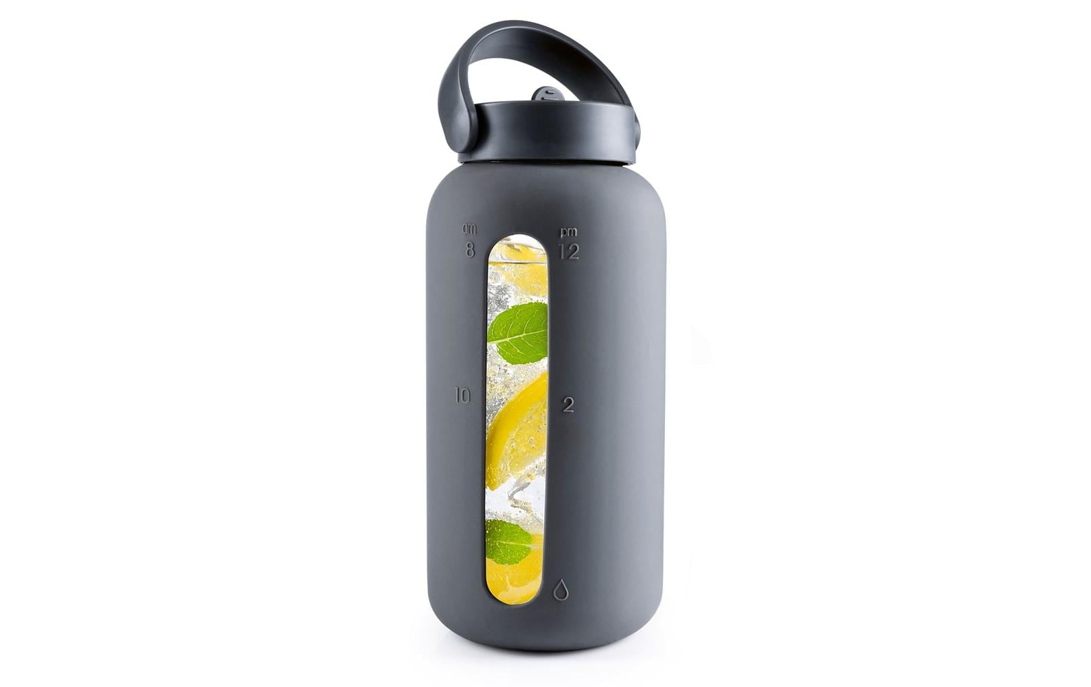 Gourmetmaxx Trinkflasche 800 ml – Silikon, Anthrazit