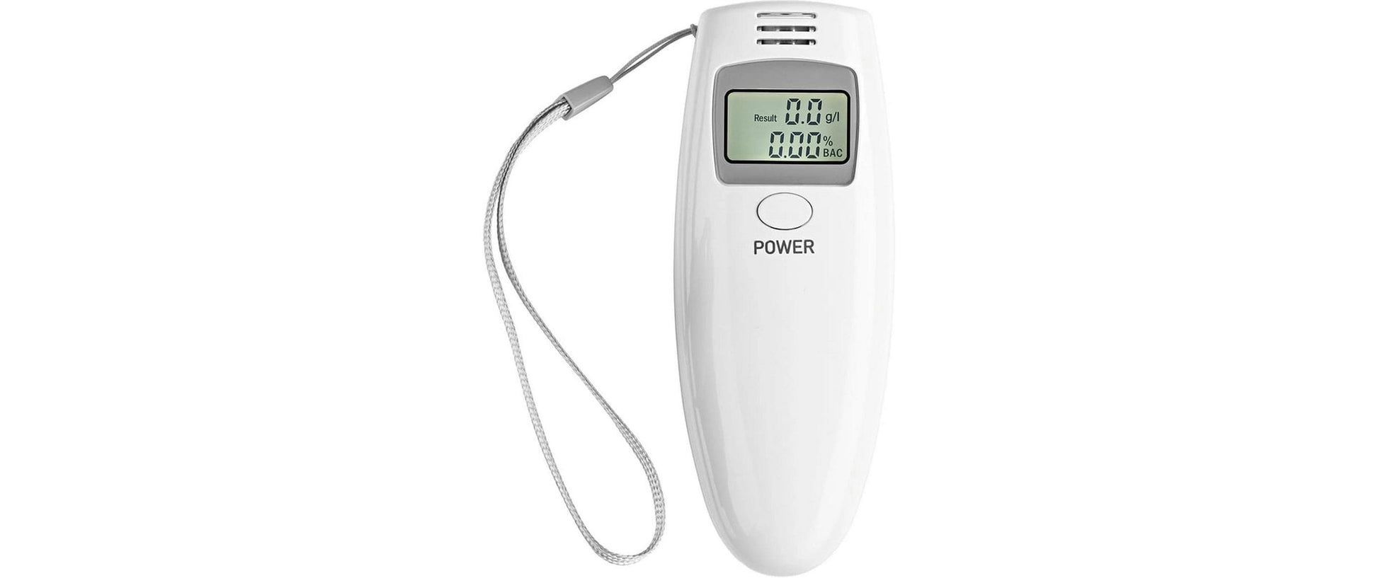 Easymaxx Alkoholtester LCD-Display – 3 V, weiss