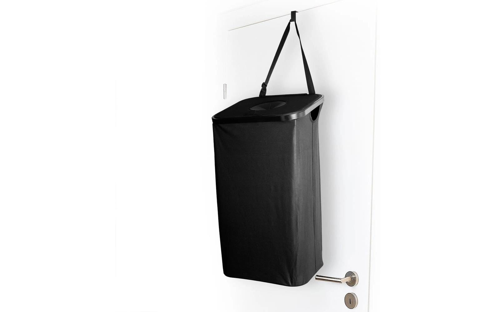 EASYmaxx mobiler Abfallsammler – 80 l – Kunststoff – schwarz