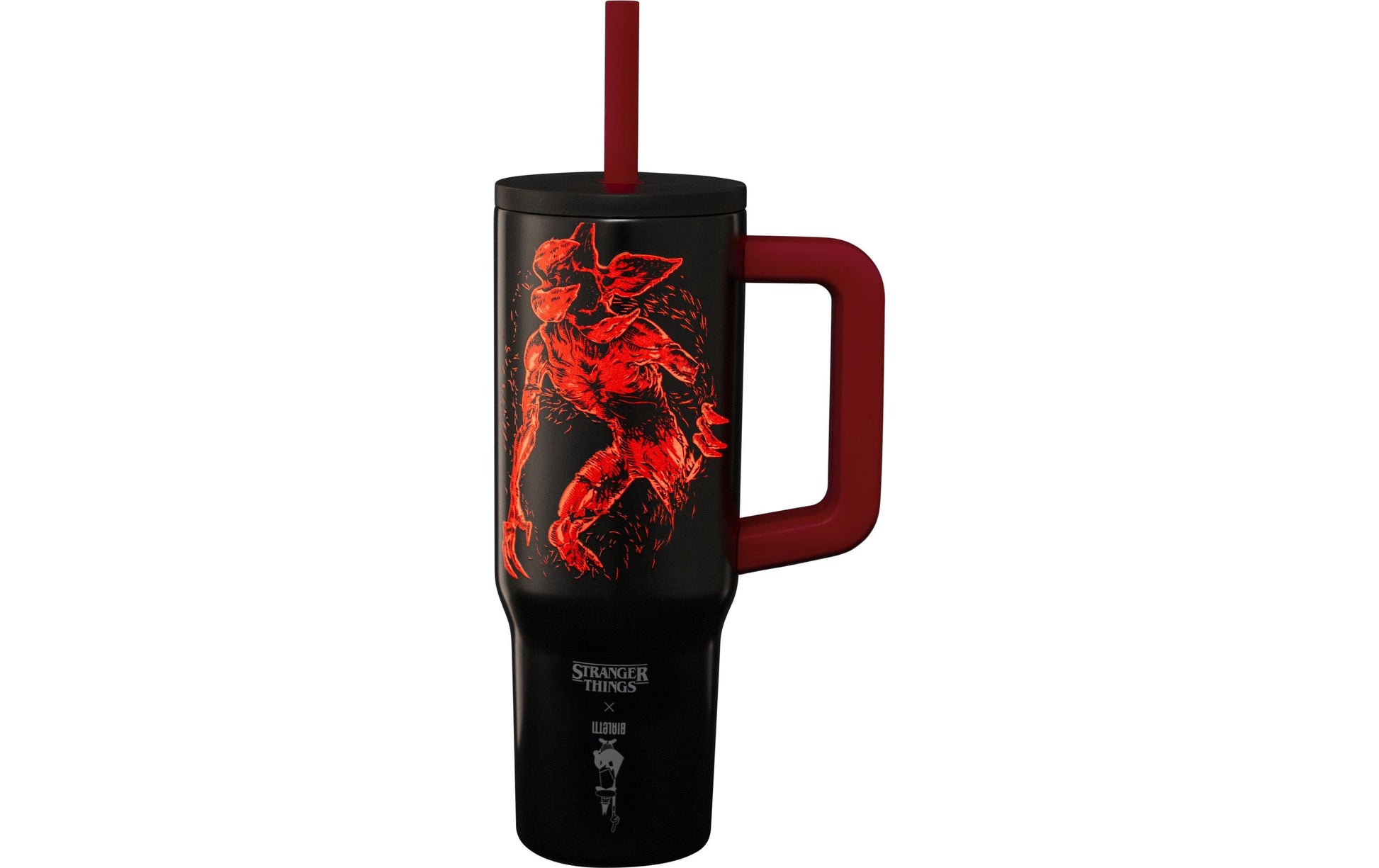 Bialetti Thermobecher 900 ml – Doppelwandig, Edelstahl, Schwarz/Rot