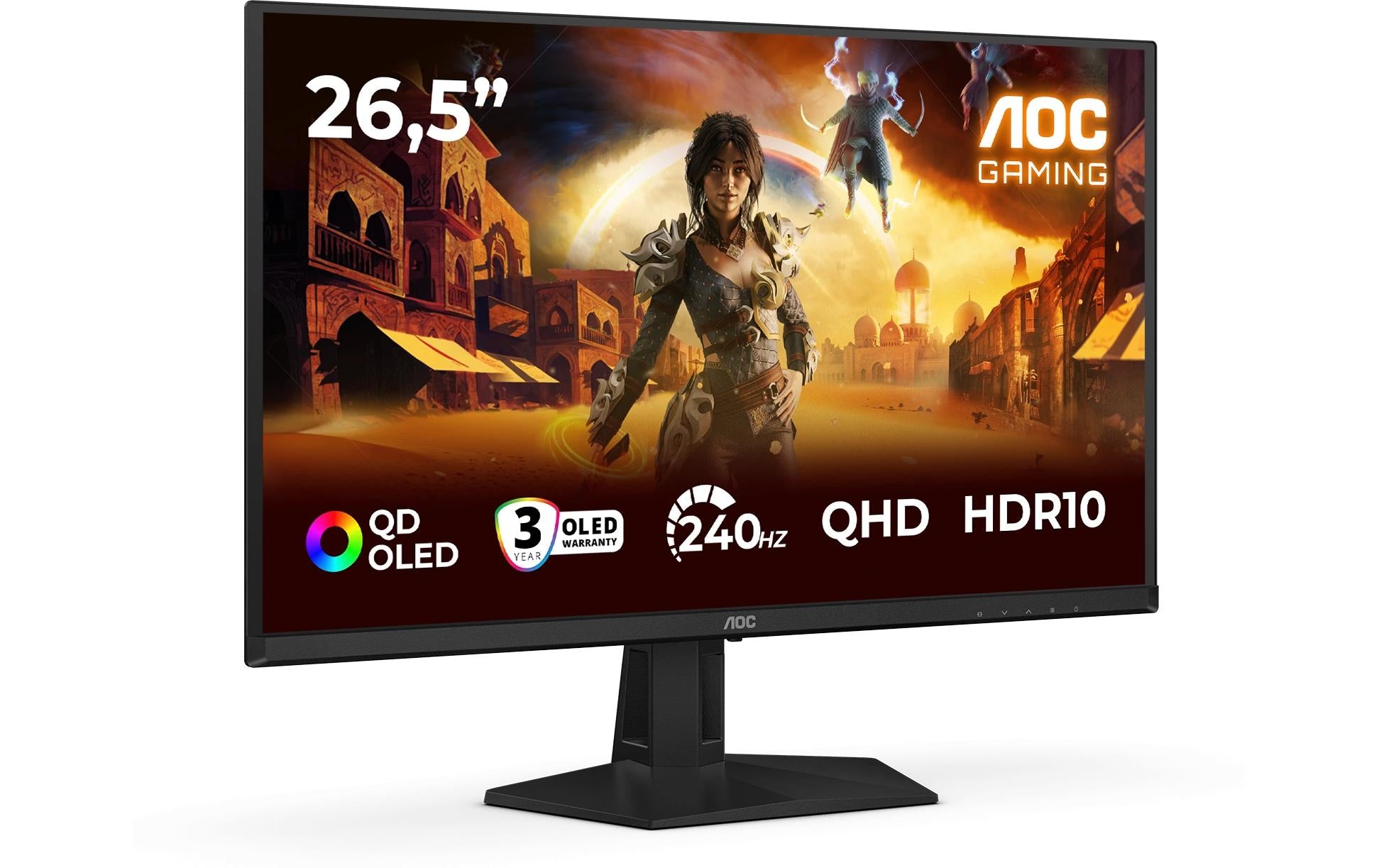 AOC Q27G41ZDF – Monitor, 26,5" WQHD (2560 × 1440), OLED, 240 Hz, Adaptive Sync, VESA 100 × 100, Rot