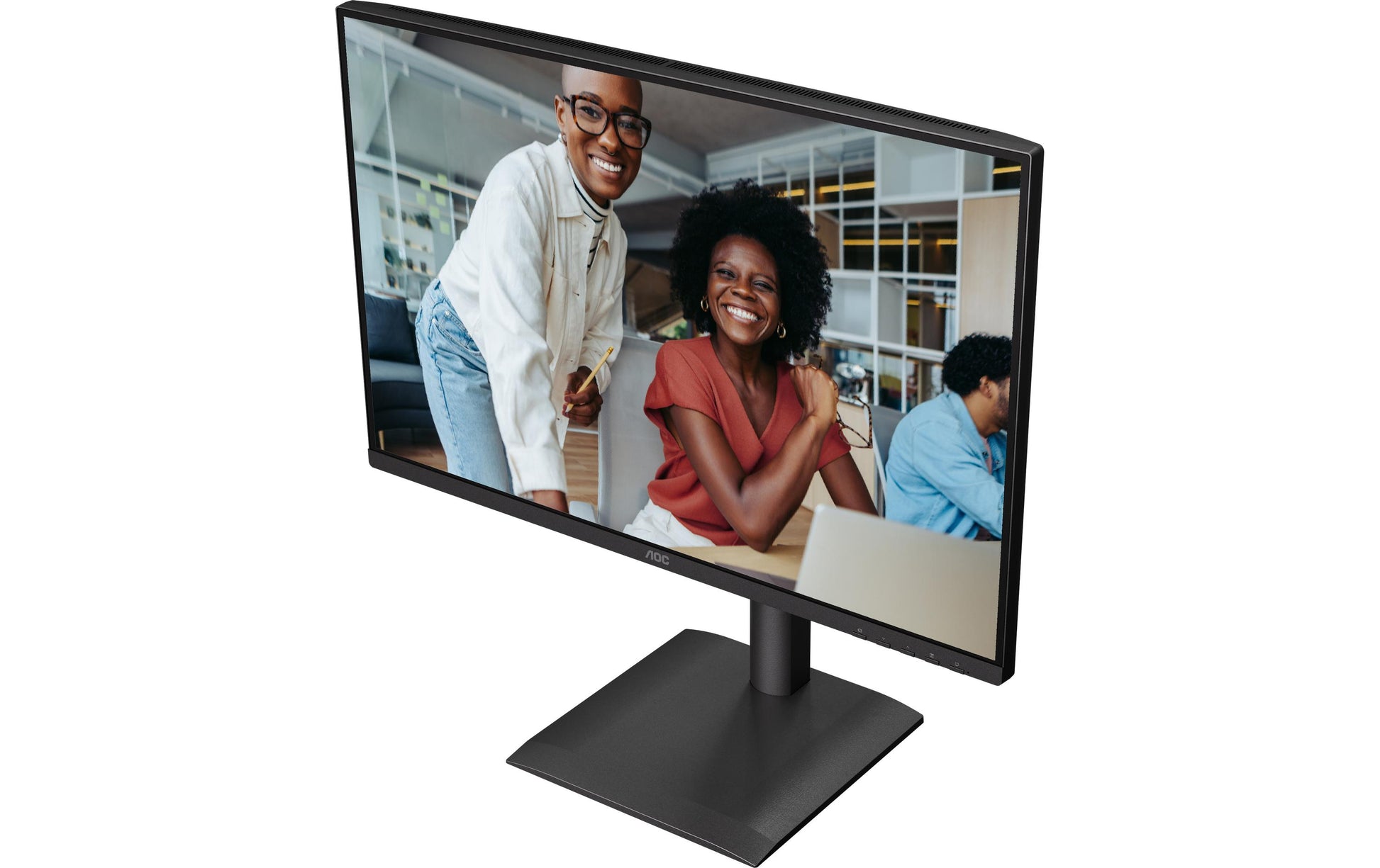 AOC 24X24E4U – Monitor, 24" 1920 × 1200 (WUXGA), IPS, 100 Hz, Lautsprecher, VESA 100 × 100, Schwarz