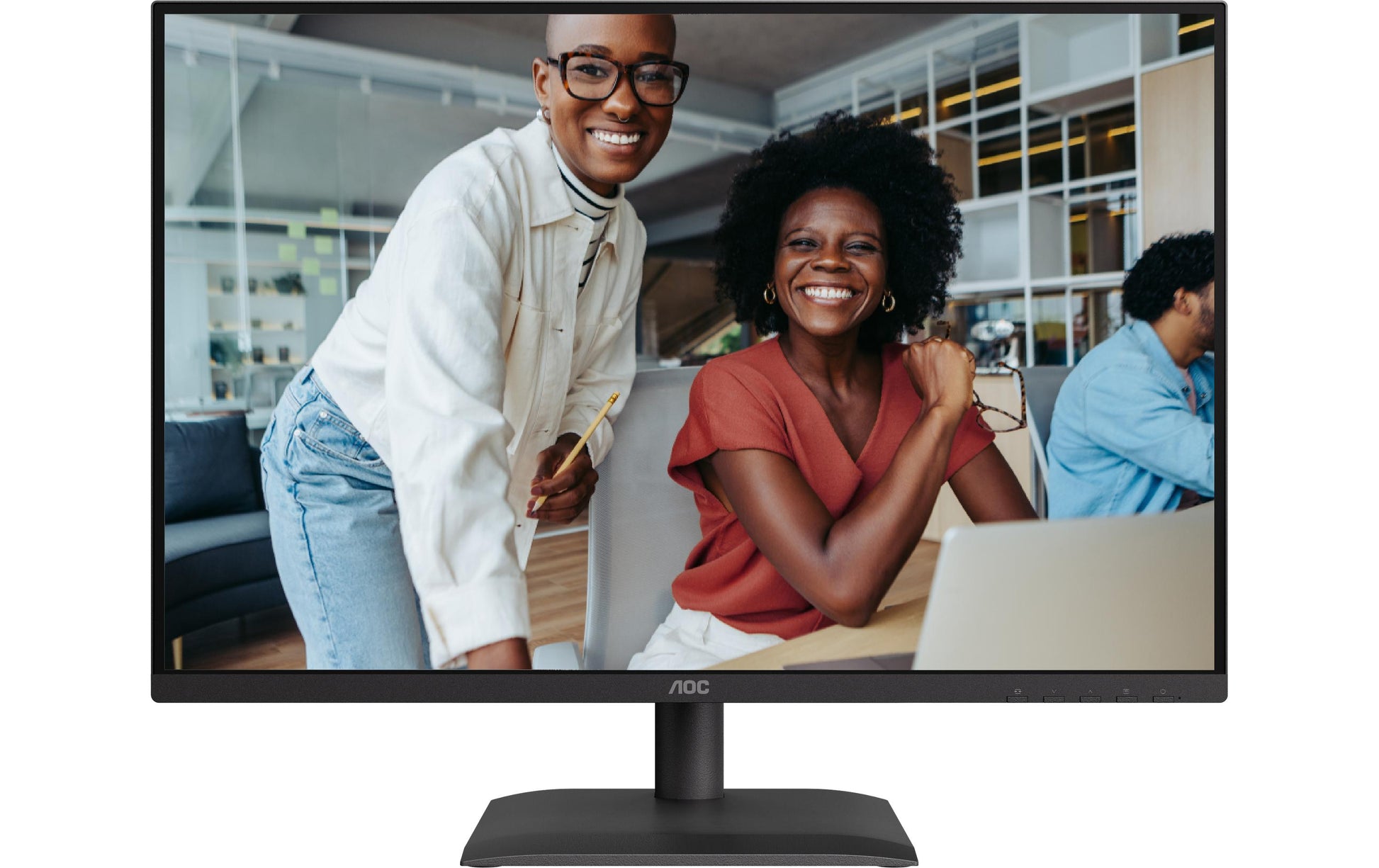 AOC 24X24E4U – Monitor, 24" 1920 × 1200 (WUXGA), IPS, 100 Hz, Lautsprecher, VESA 100 × 100, Schwarz