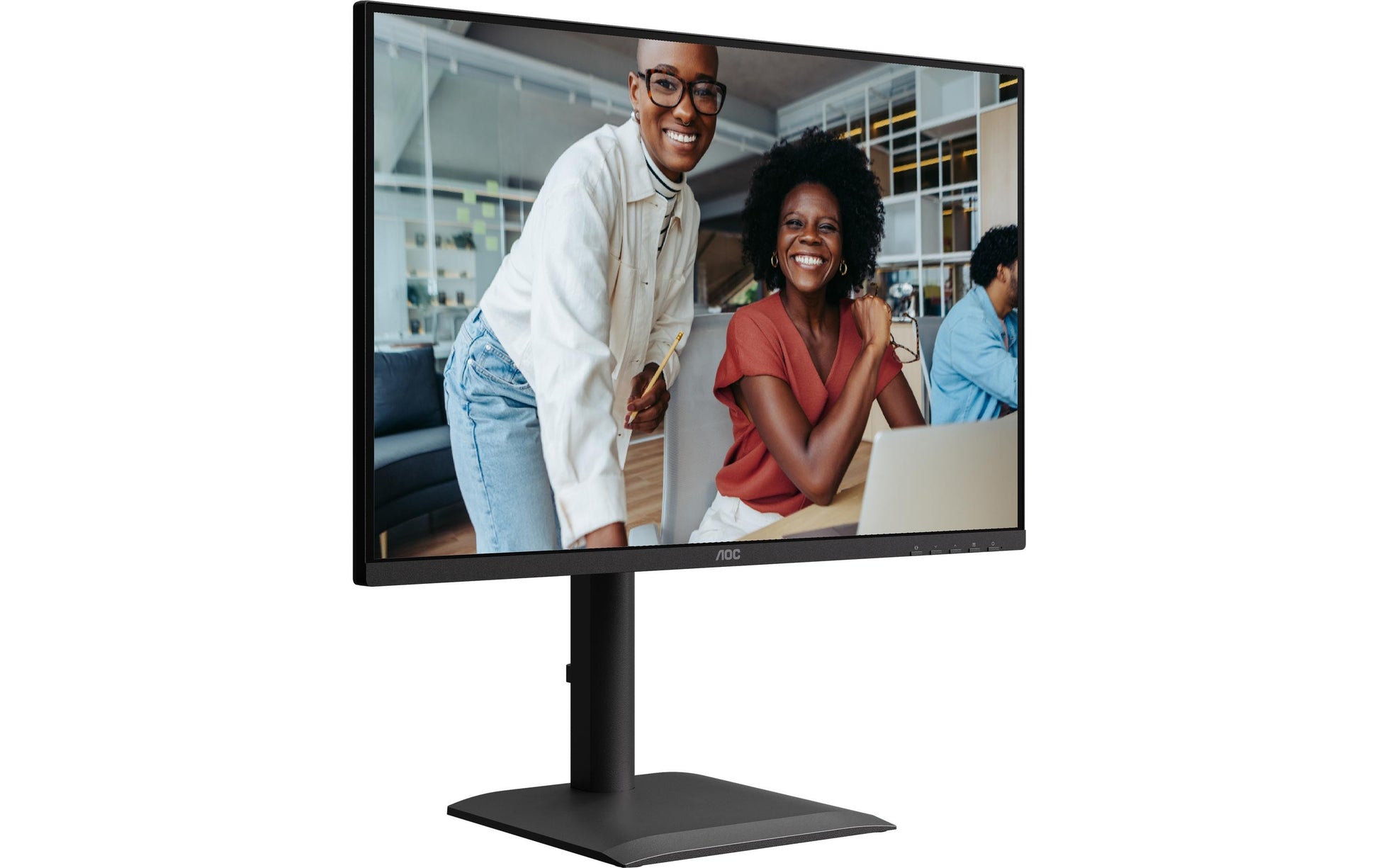 AOC 24X24E4U – Monitor, 24" 1920 × 1200 (WUXGA), IPS, 100 Hz, Lautsprecher, VESA 100 × 100, Schwarz