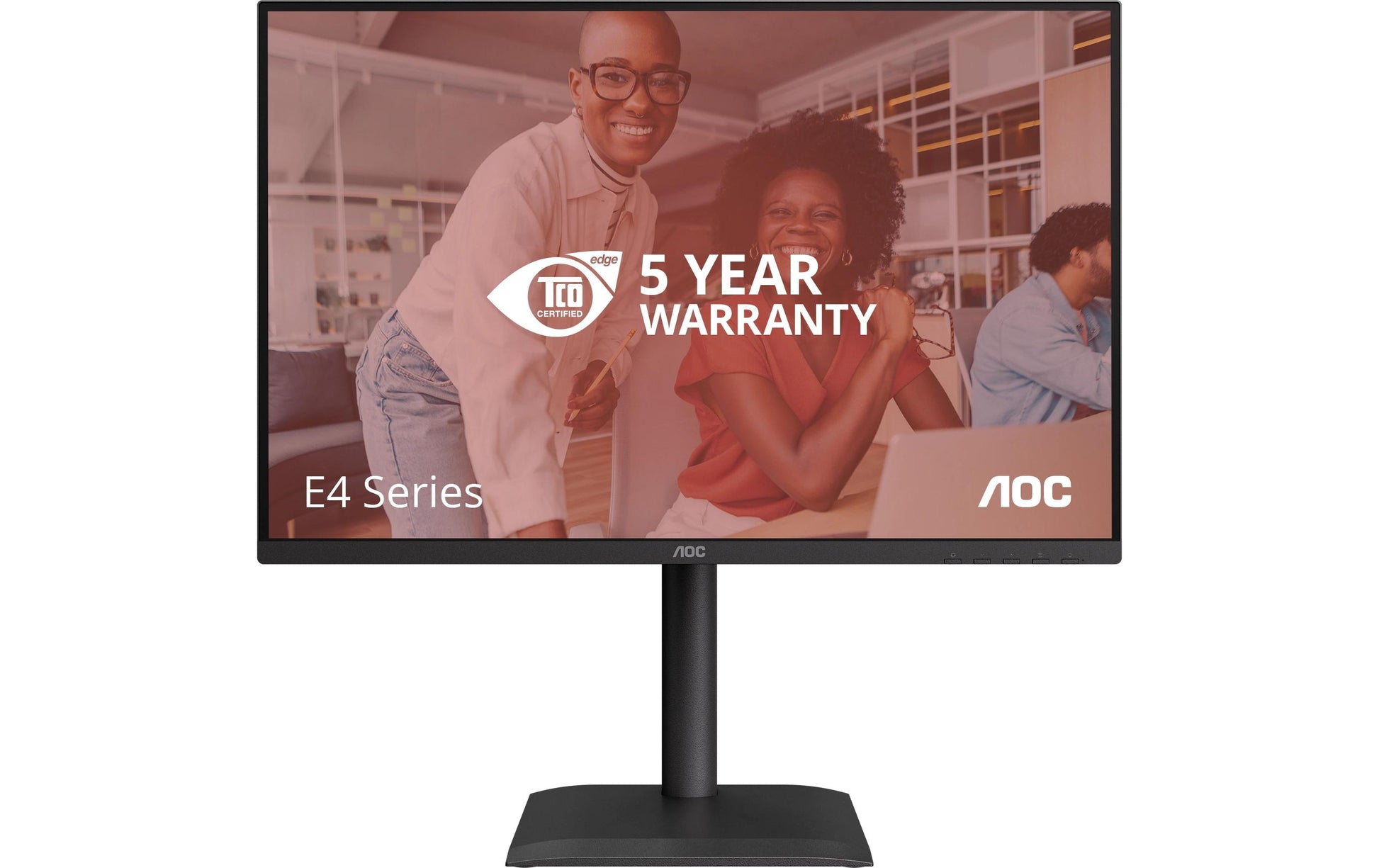 AOC 24X24E4U – Monitor, 24" 1920 × 1200 (WUXGA), IPS, 100 Hz, Lautsprecher, VESA 100 × 100, Schwarz