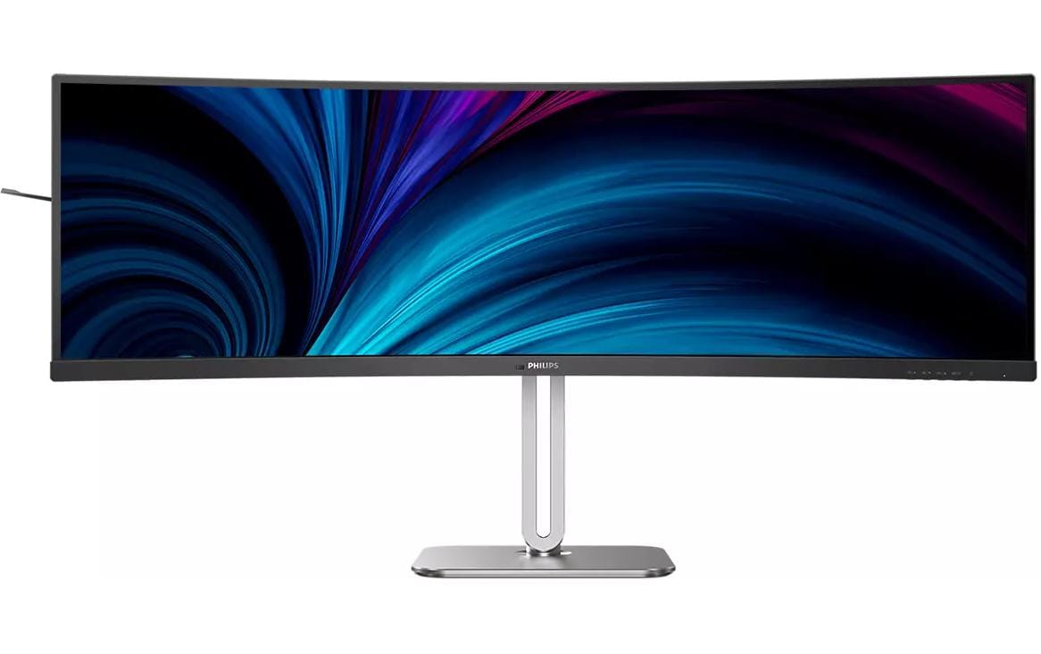 Philips 49B2U5900C/00 – Monitor, 48,8", 75 Hz, 450 cd/m², KVM, Gebogen, Lautsprecher, VESA 100 × 100, Schwarz