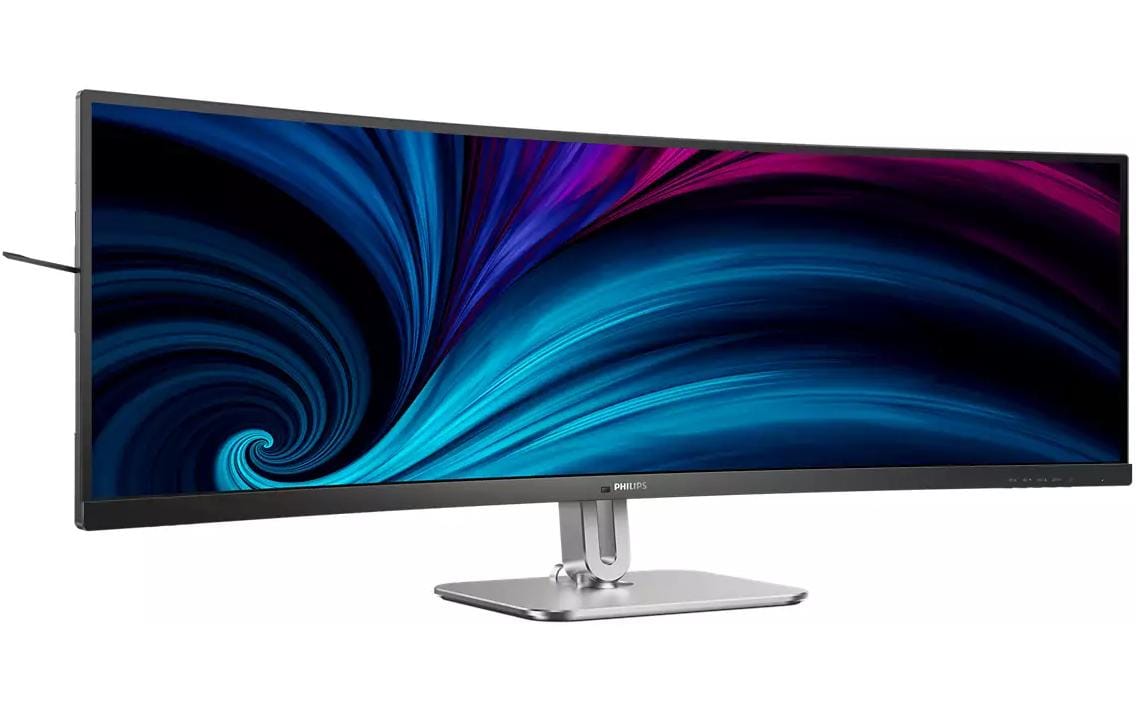 Philips 49B2U5900C/00 – Monitor, 48,8", 75 Hz, 450 cd/m², KVM, Gebogen, Lautsprecher, VESA 100 × 100, Schwarz