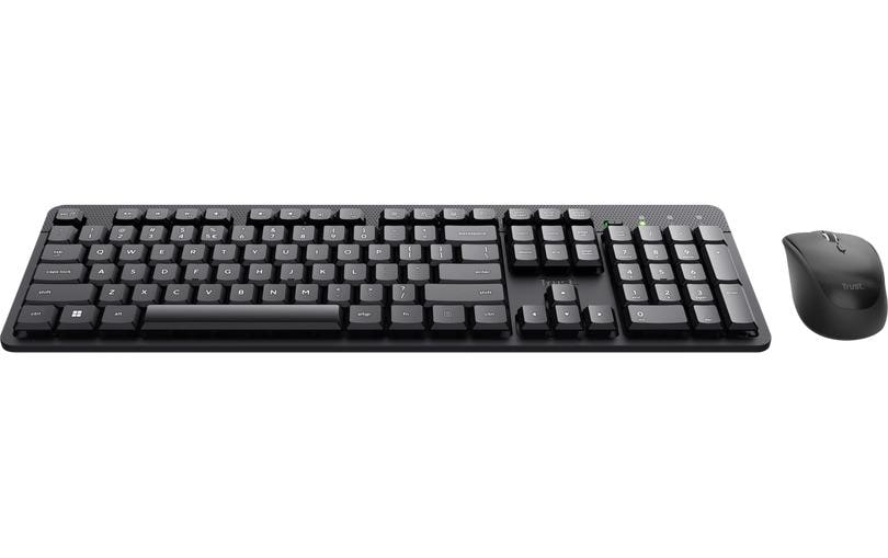 Trust Ody II Silent Desktop – Tastatur, kabellos, CH-Layout (DE-CH), Fullsize (mit Ziffernblock), Rubberdome