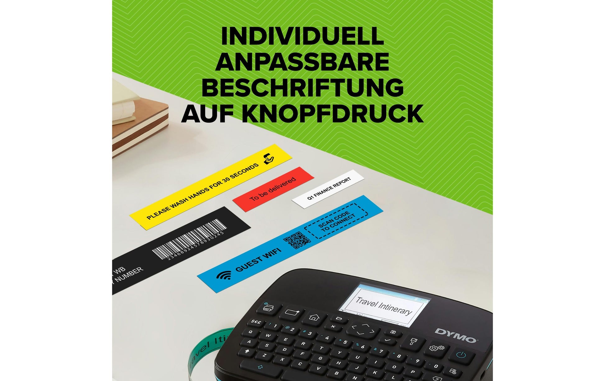 DYMO LabelManager 640CB – Beschriftungsgerät, Thermotransfer, USB-C, grafisches Display, einfache Tastatur