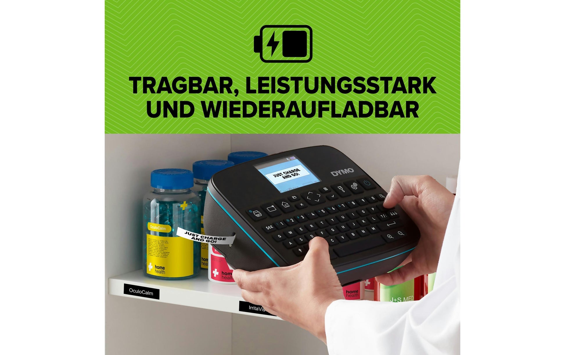 DYMO LabelManager 640CB – Beschriftungsgerät, Thermotransfer, USB-C, grafisches Display, einfache Tastatur