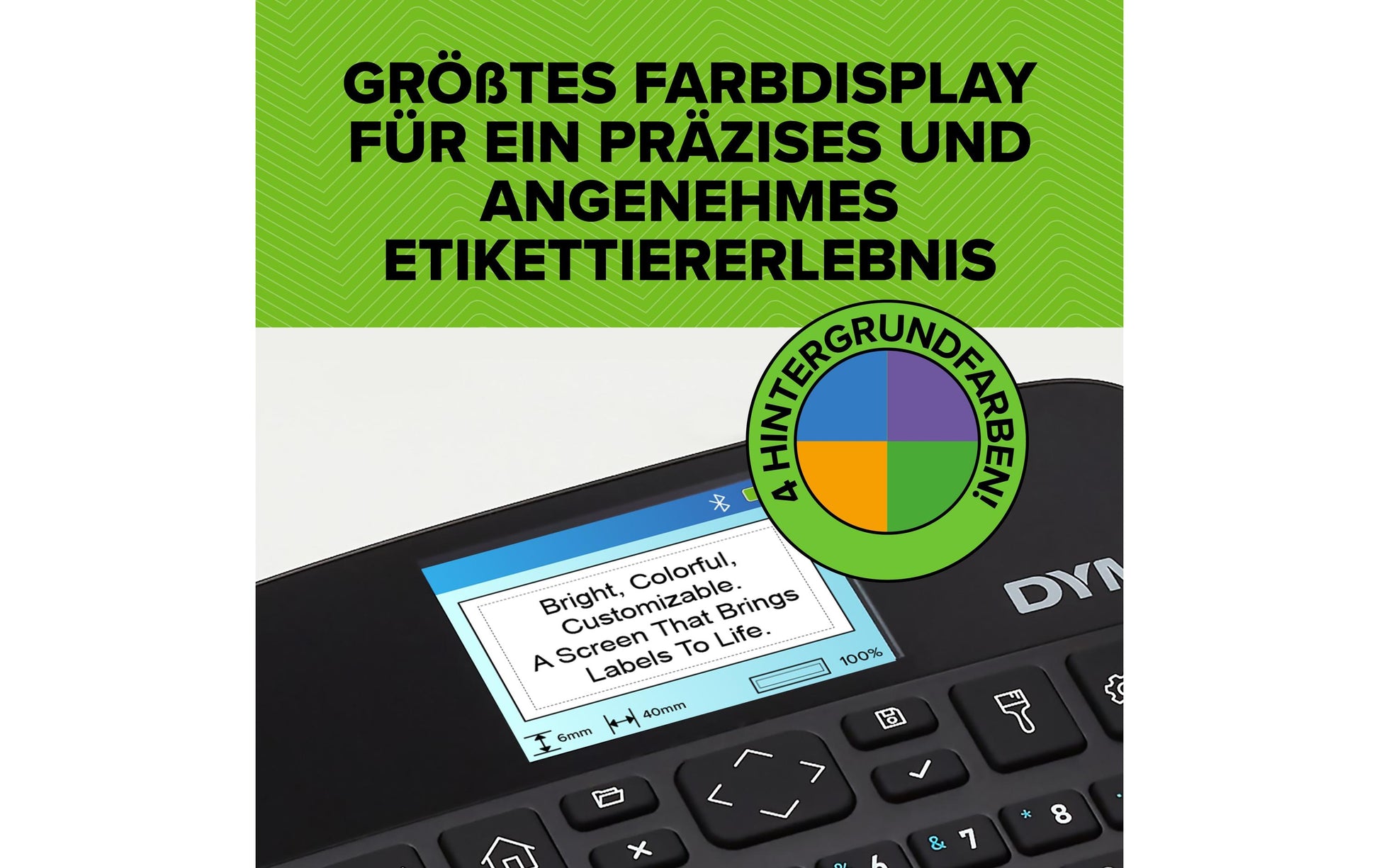 DYMO LabelManager 640CB – Beschriftungsgerät, Thermotransfer, USB-C, grafisches Display, einfache Tastatur