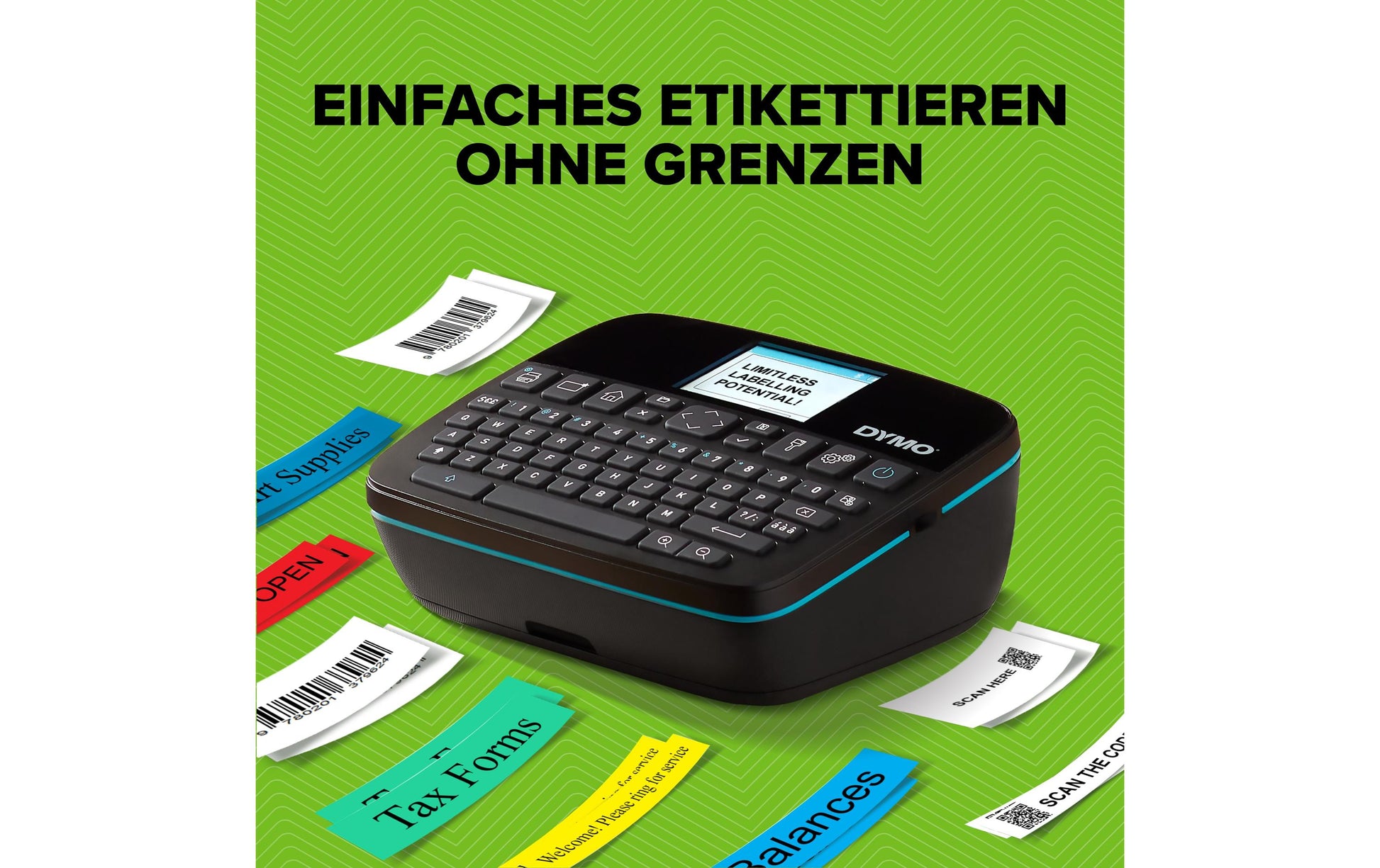 DYMO LabelManager 640CB – Beschriftungsgerät, Thermotransfer, USB-C, grafisches Display, einfache Tastatur