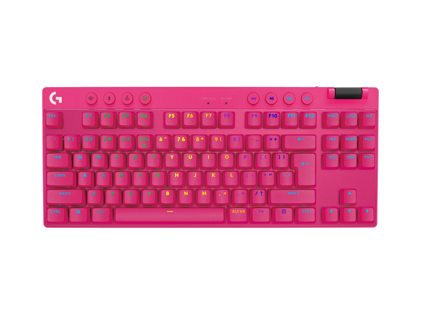Logitech G PRO X TKL – Tastatur TKL – Mechanisch – Bluetooth & 2,4 GHz (USB‑A) – RGB – Magenta