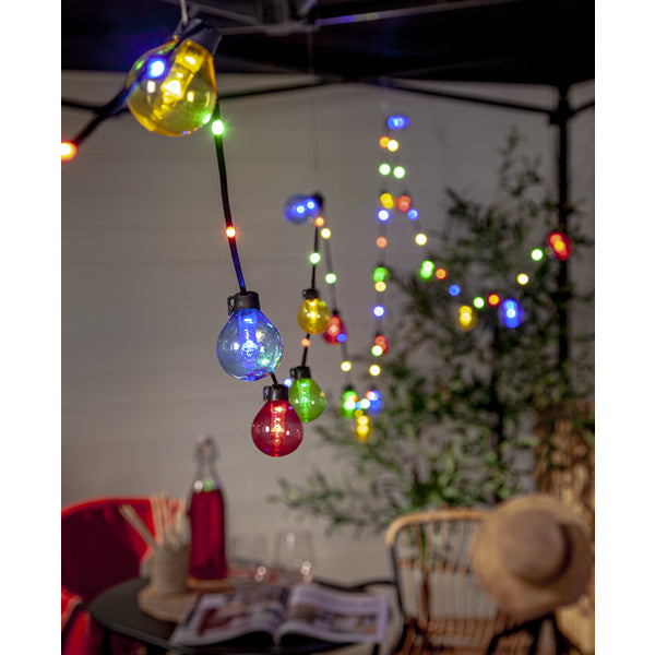 Star Trading Lichterkette Bolla – 5 m – 2 W – Mehrfarbig – IP44 – Netzbetrieb