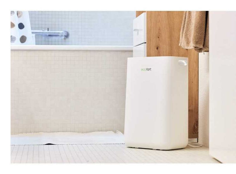 Ecofort Luftentfeuchter ecoQ DryAir 13L – 13 L/24 h, bis 30 m², Tank 2,3 l, Hygrostat