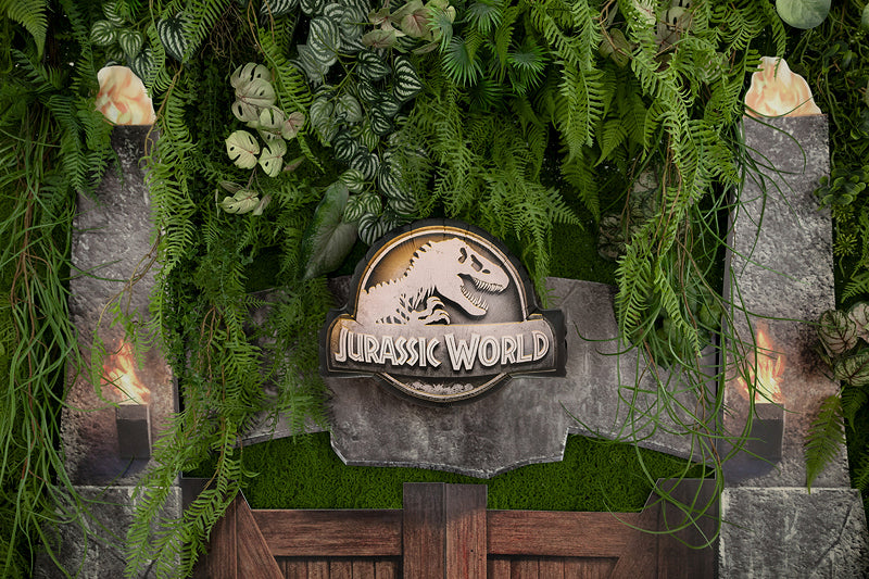PartyDeco Folienballon Jurassic World Logo – mehrfarbig – 45 × 37 cm – 1 Stk