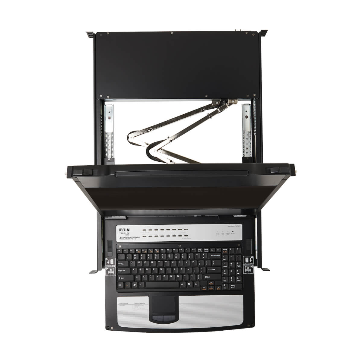Tripp Lite B030-DP16-17D – 17" Rack-LCD-Konsole – 16-Port DP KVM, 1920 × 1080, USB 2.0-Hub, 1U