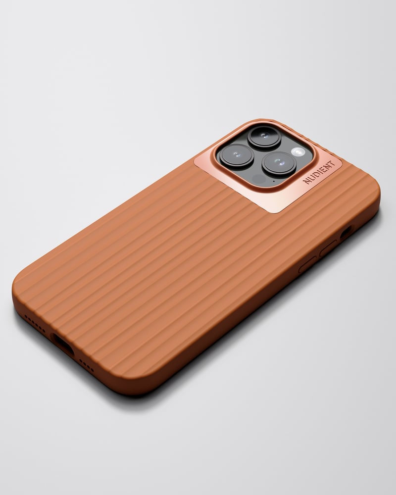Nudient Bold – Rückcover – für Apple iPhone 14 Pro Max, Recycling-Kunststoff, Tangerine Orange