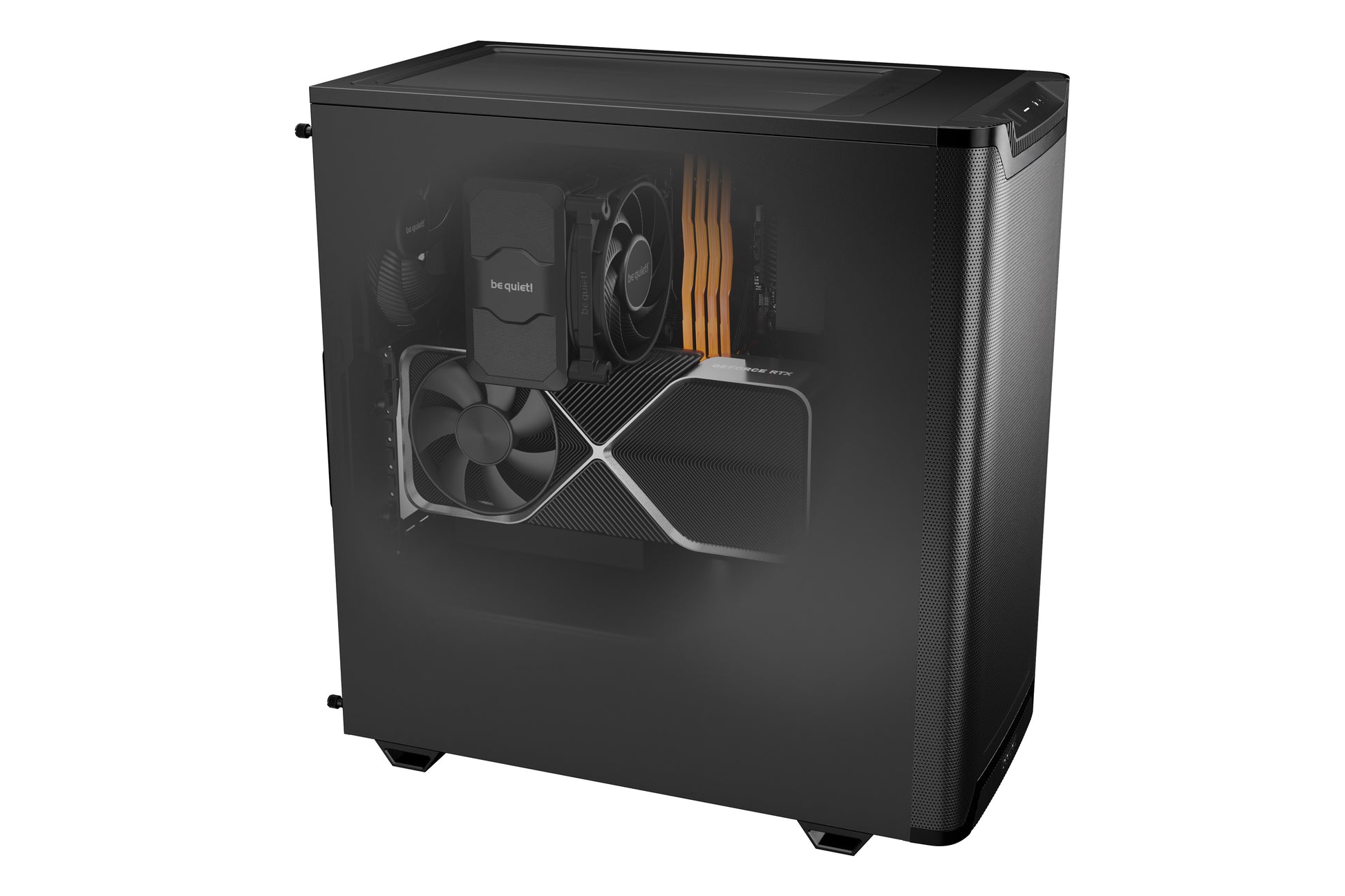 be quiet! be quiet PURE BASE 501 – Midi-Tower, Schwarz, ATX/mATX/Mini-ITX, 2×3,5", 5×2,5", CPU-Kühler 17,8 cm
