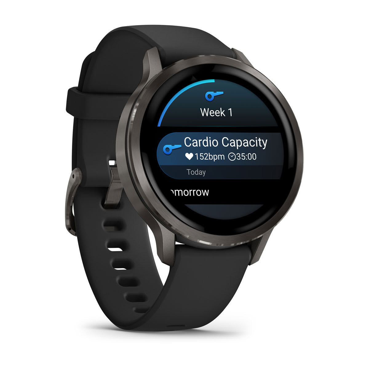Garmin Venu 4 – Smartwatch – 41 mm, GPS, Bluetooth, AMOLED, Gorilla Glass, 5 ATM, Schwarz, Sportarmband