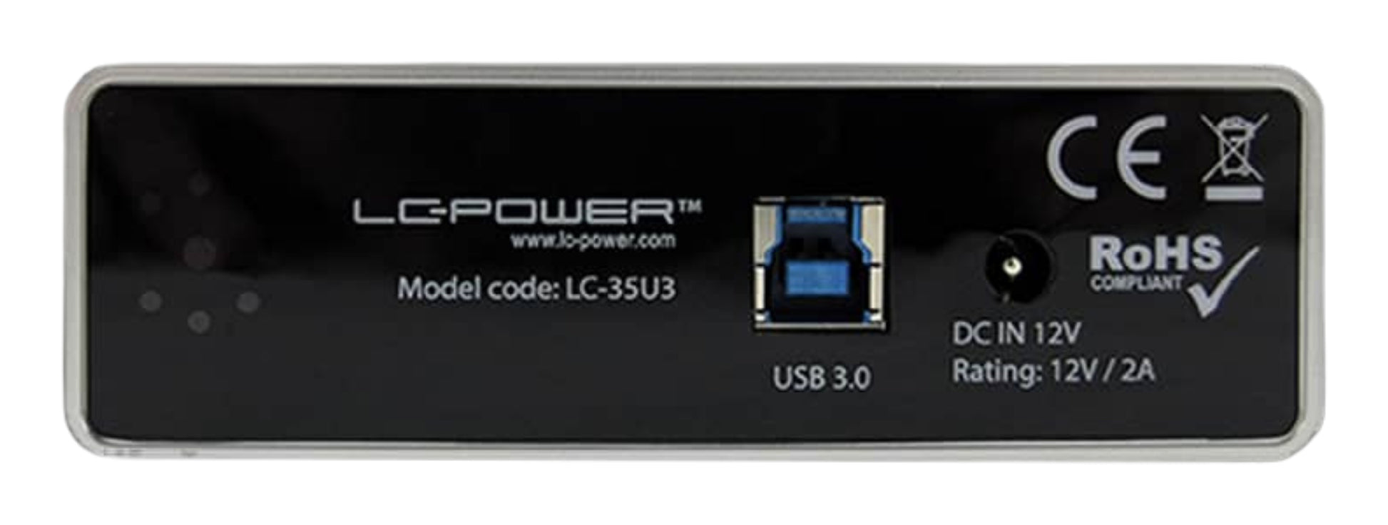 LC-Power LC-35U3 – 1-Bay externes Gehäuse – für 3,5" HDD/SSD, SATA III (6 Gbit/s)