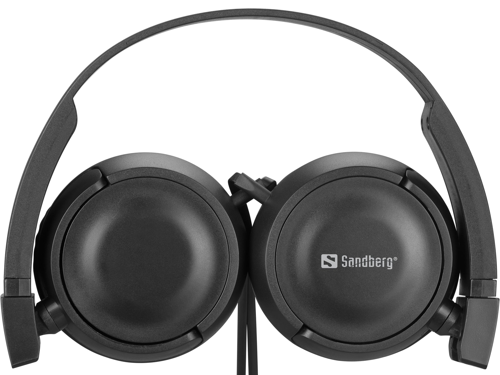 Sandberg Saver MiniJack HeadPhoneTravel On-Ear Kopfhörer – Kabel, 3,5 mm Klinke, Faltbar, Schwarz