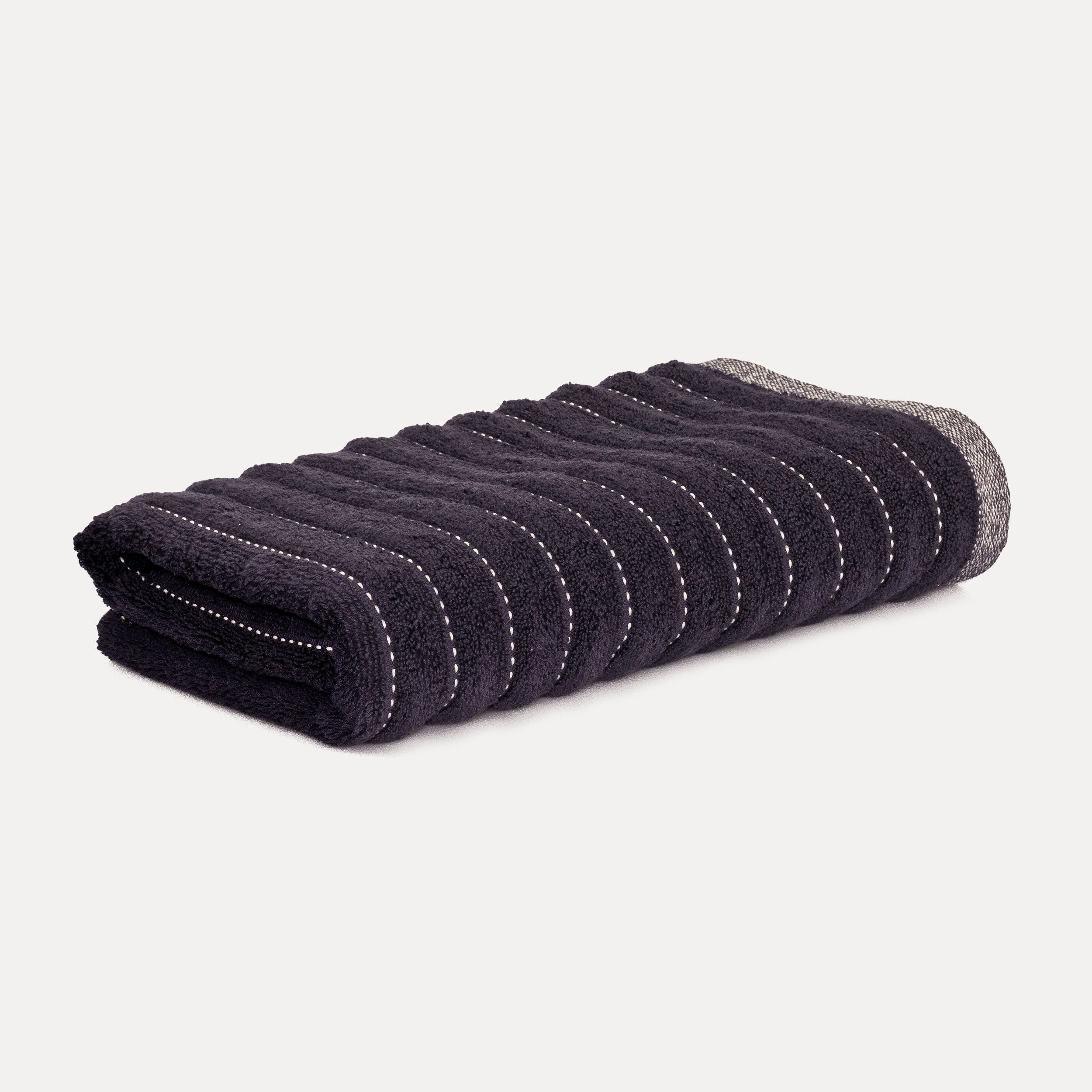 Möve Duschtuch New Heritage W&S – 67×140 cm, Baumwolle, 530 g/m², Dunkelgrau