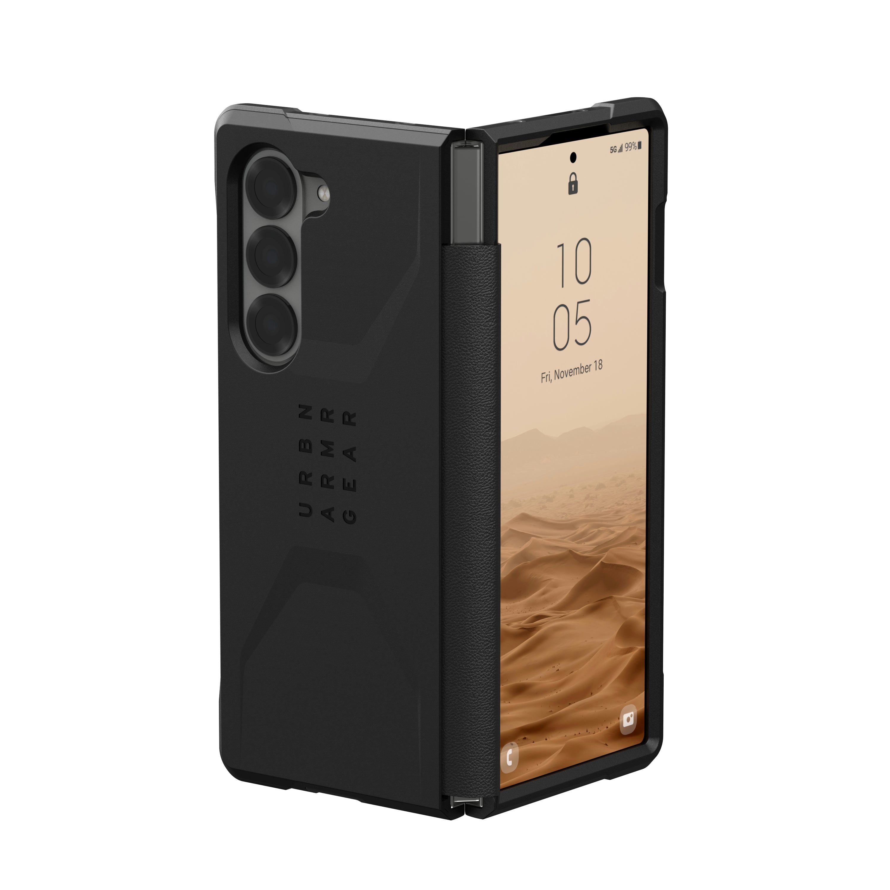 Urban Armor Gear UAG Civilian Backcover – für Samsung Galaxy Z Fold6, Kunststoff, schwarz