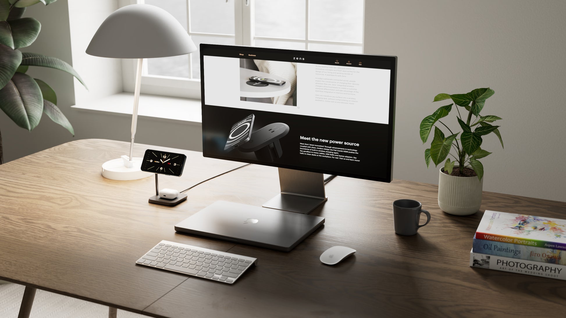 ZENS Ladestation – 15 W, Qi2, MagSafe-kompatibel – für iPhone 12+, AirPods (2, 3, Pro)