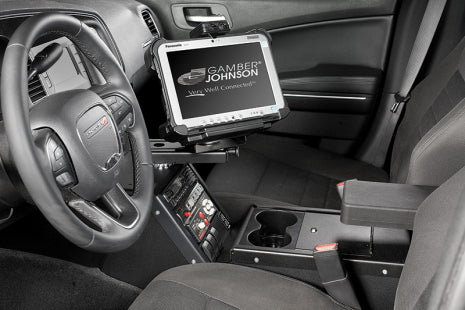 Gamber-Johnson Fahrzeug-Dock für Panasonic Toughpad FZ-G1 – VESA 75, 2× USB-A, HDMI – Schwarz