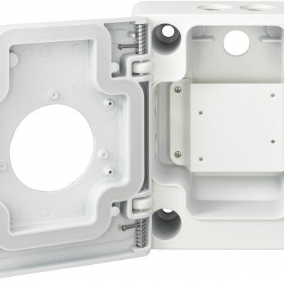 Hanwha SBP-300NB Anschlussbox – IP66, Wandmontage, Vandalismusschutz, für SBP-300WM, SBP-300WM1, SBP-300KM und andere