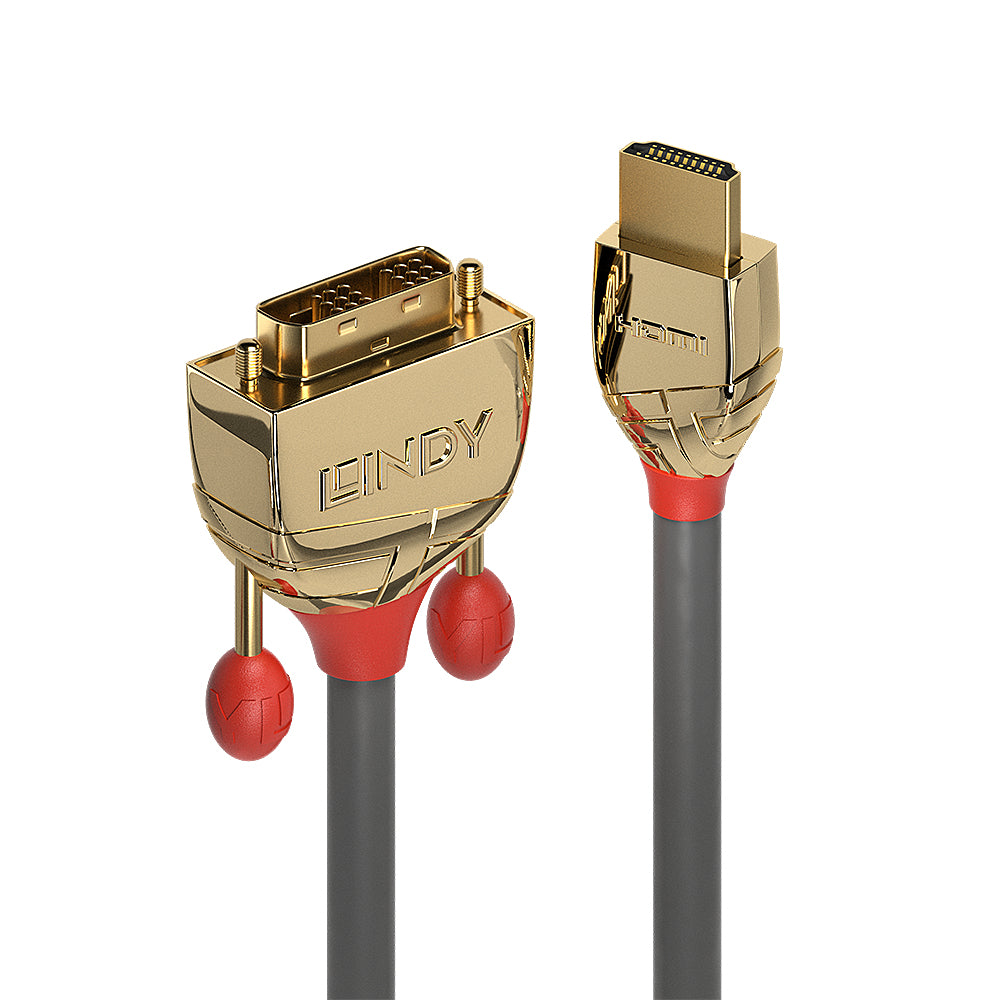 Lindy HDMI (Stecker) auf DVI-D (Stecker) Adapter, Single Link, 50 cm