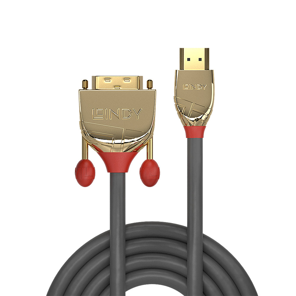 Lindy HDMI (Stecker) auf DVI-D (Stecker) Adapter, Single Link, 50 cm