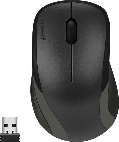 SPEEDLINK KAPPA 630011BK – Maus – Kabellos (2,4 GHz), 1600 DPI, rechts, Schwarz