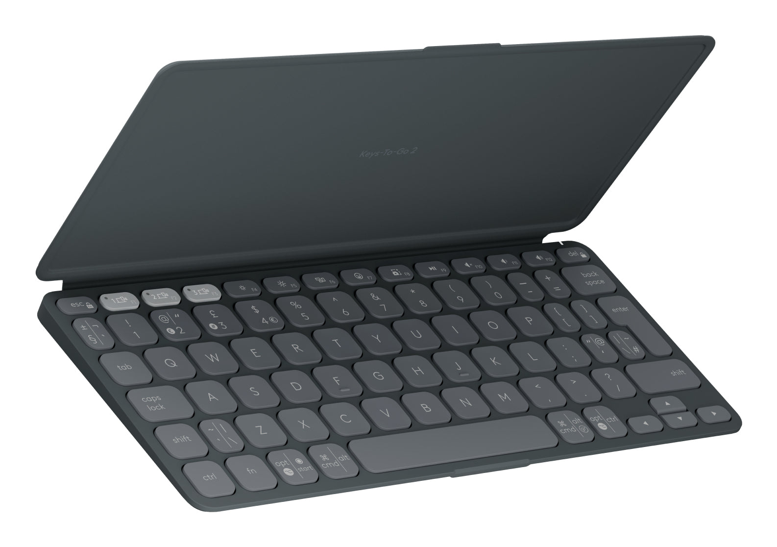Logitech Keys-To-Go 2 – Tastatur, US-Layout (EN), Graphit