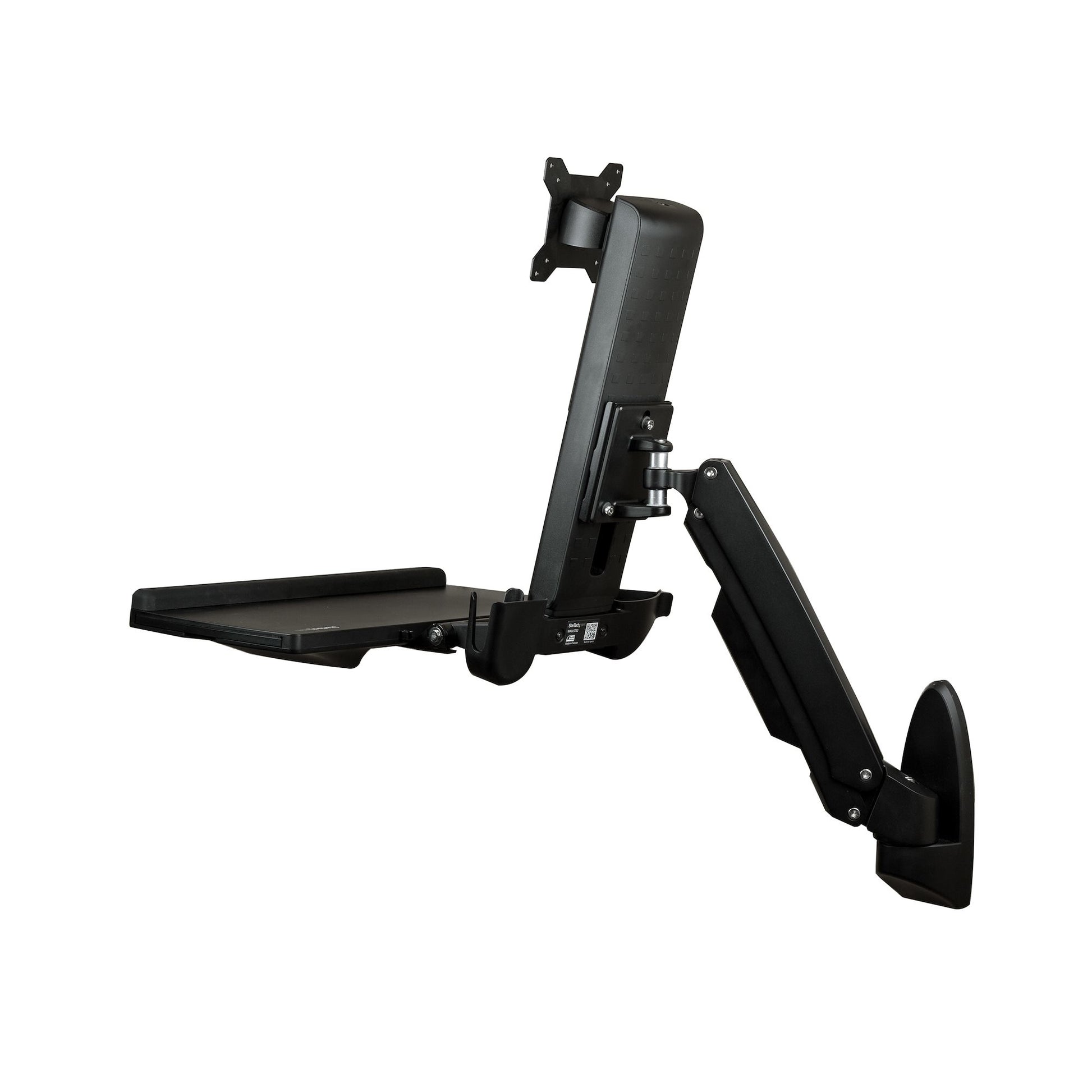 StarTech.com Sitz-/Steh-Workstation – 1 Monitor – bis 24" – VESA 75×75/100×100 mm – bis 8 kg/Monitor – Schwa