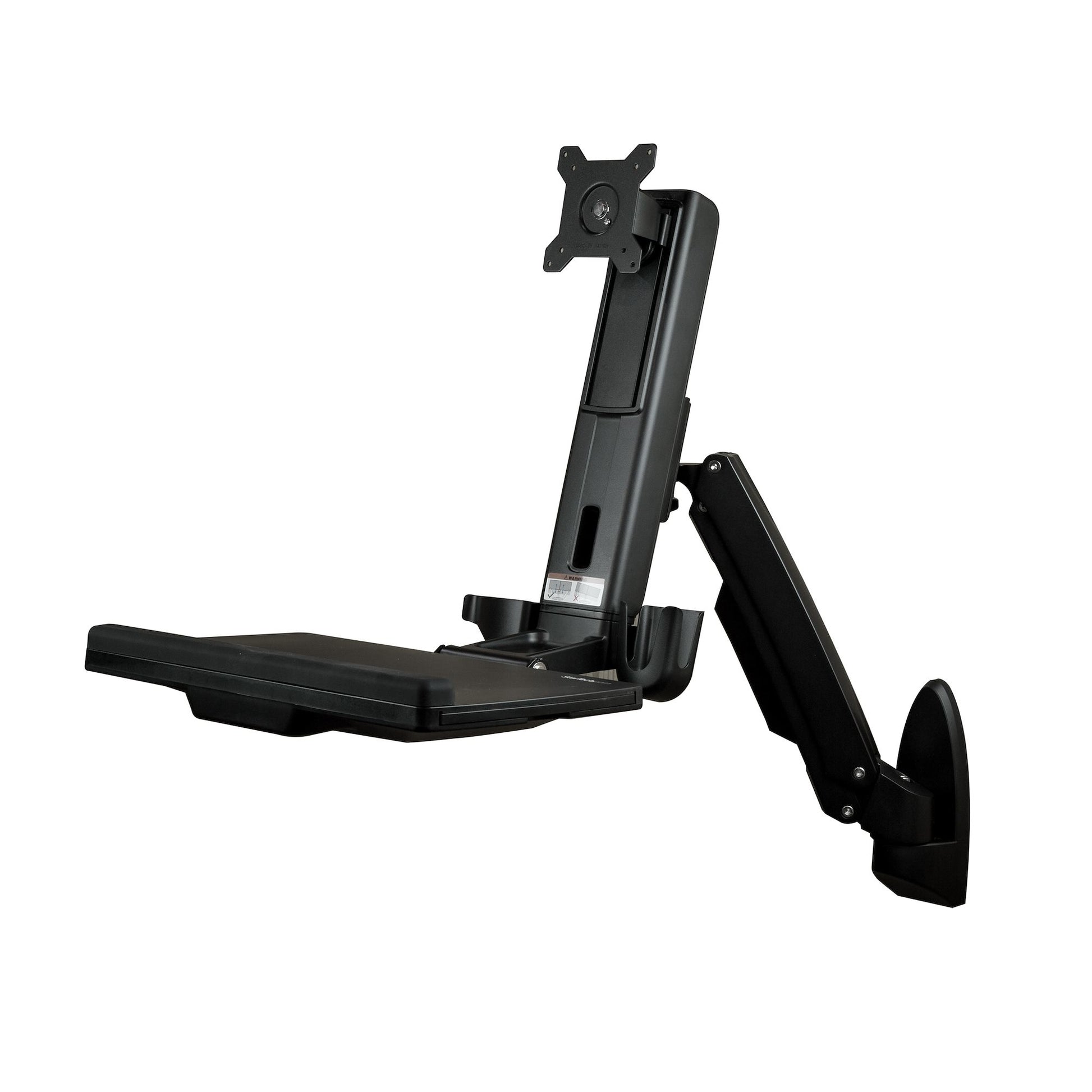 StarTech.com Sitz-/Steh-Workstation – 1 Monitor – bis 24" – VESA 75×75/100×100 mm – bis 8 kg/Monitor – Schwa