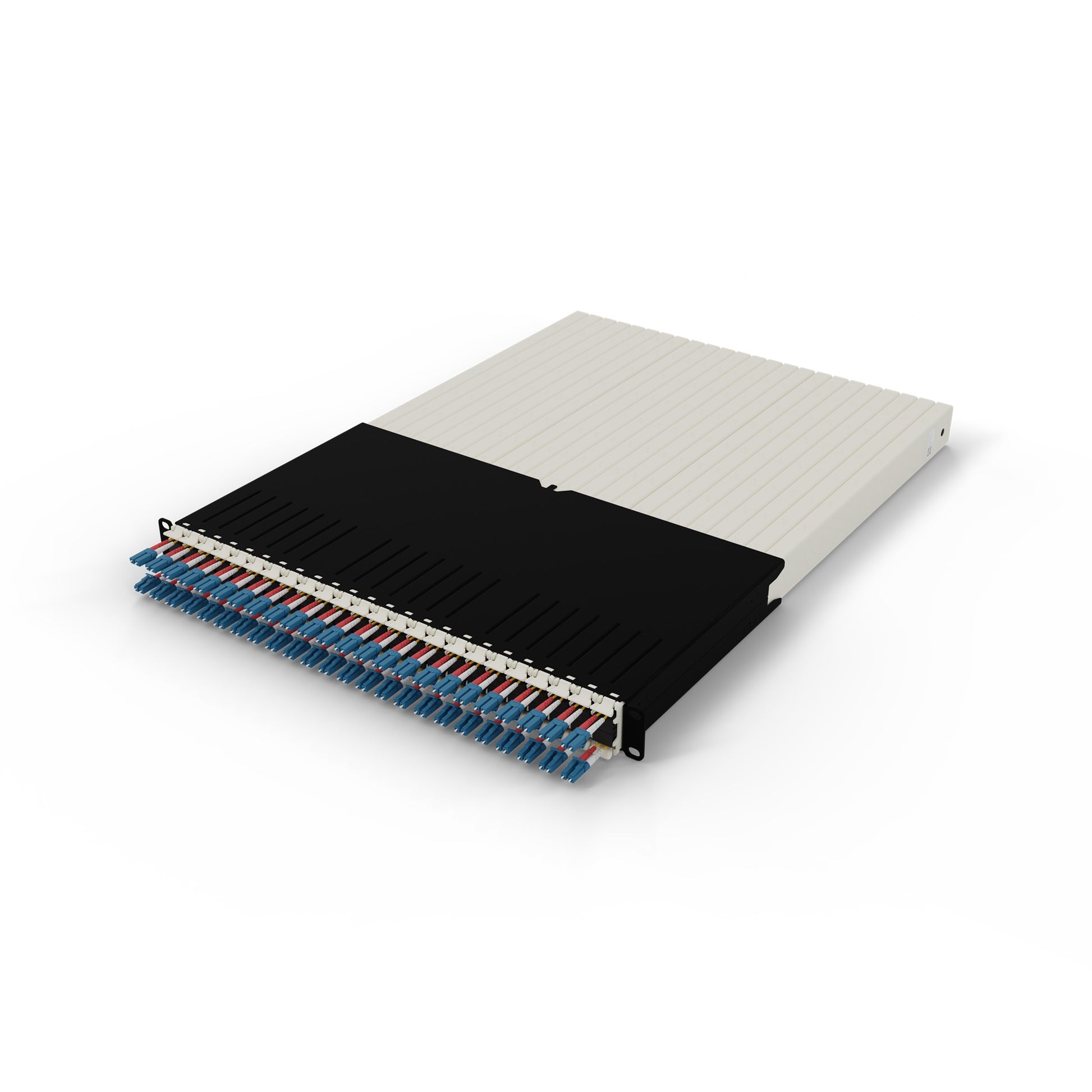 patchbox.one 30RU – Patchpanel LWL – 24× LC‑LC, OS2 Single‑Mode (9/125 µm), 1,8 m, LSZH, 19", 1U