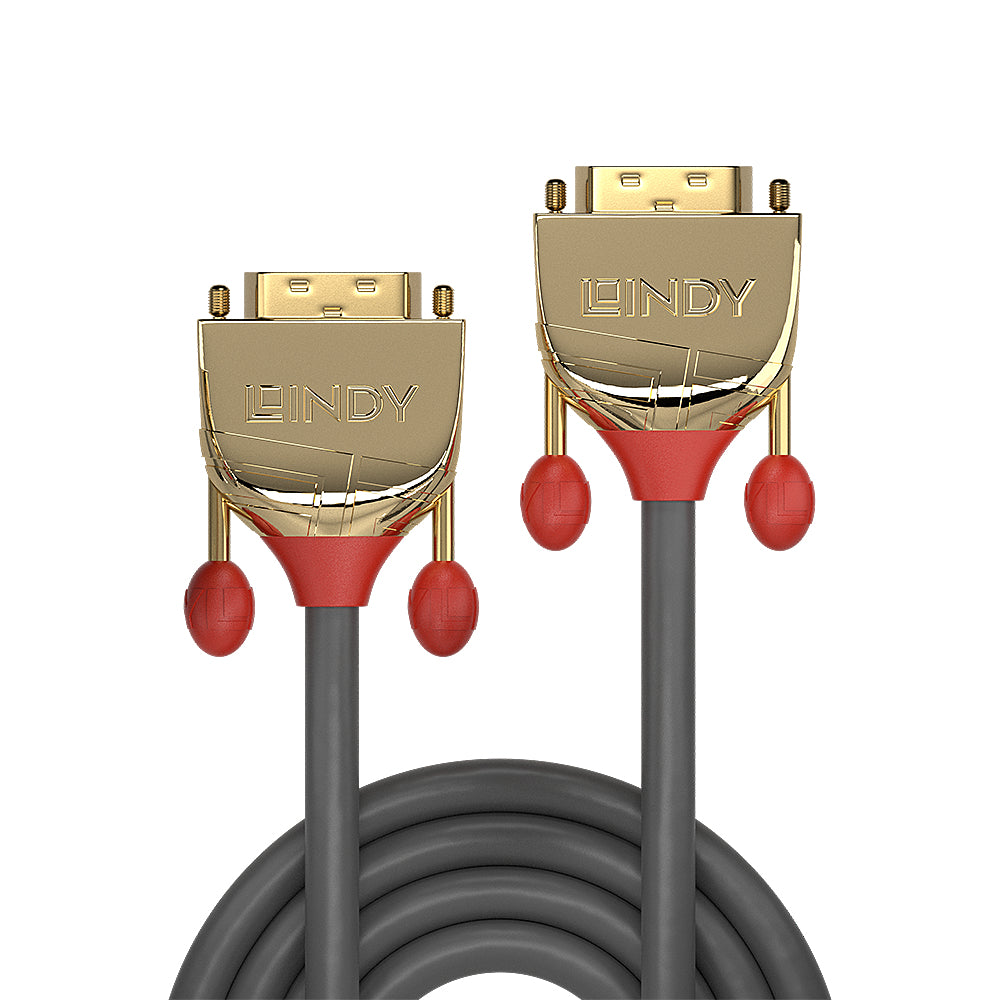 Lindy DVI-D Dual-Link Kabel 2560×1600 – 5 m – Grau