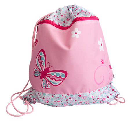 Funki Sportbeutel – 12 l, Motiv Schmetterling, wasserabweisend, 36 × 42 cm